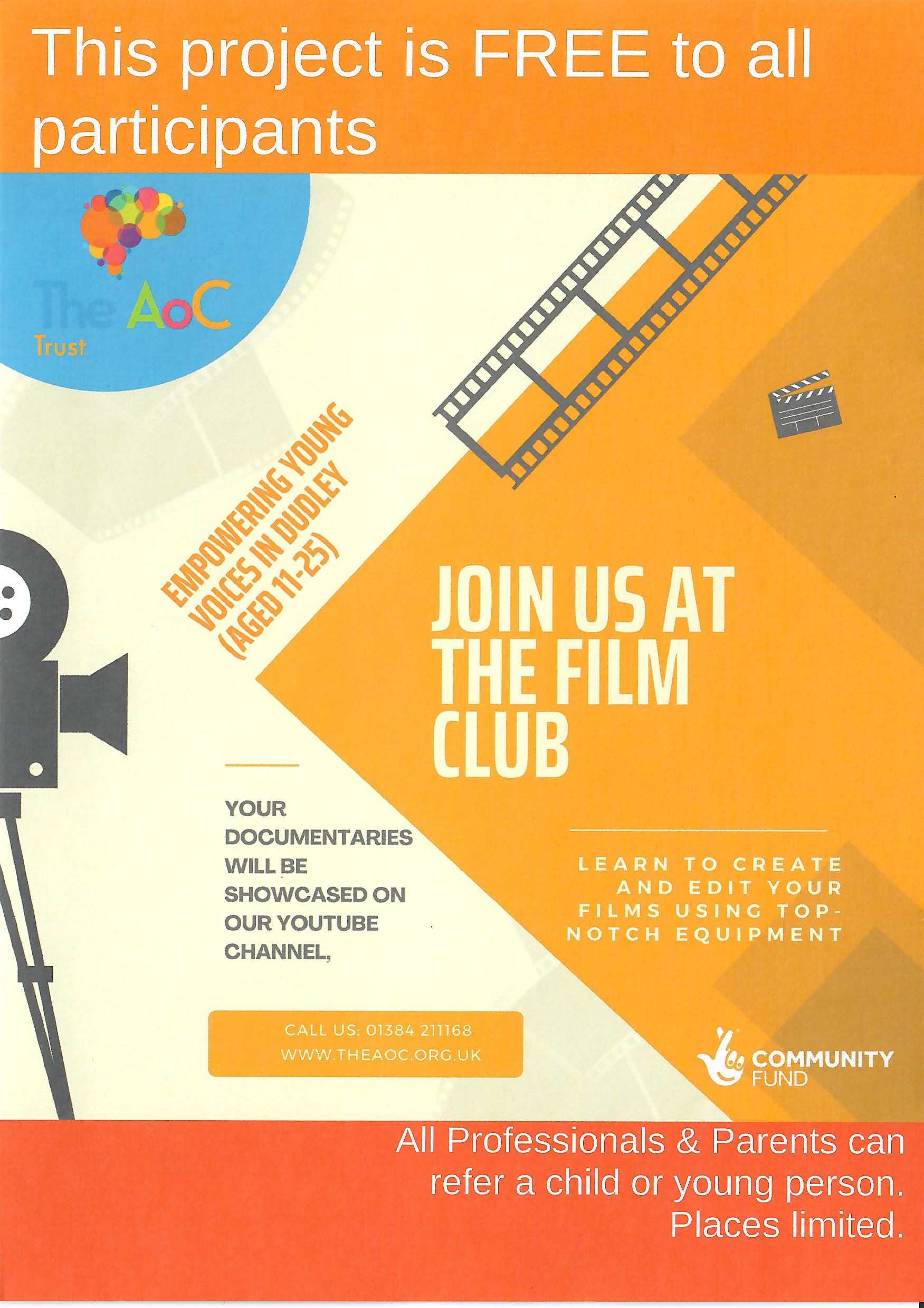 Arts of Change Trust (The AOC) - Film Club Project Dudley